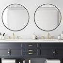 Fabuday Large Black Circle Mirror 36 Inch - Big Wall Round Mirror for Bathroom, Living Room, Bedroom, Hallyway, Matte Frame Metal Mirrors by CozyNest Decor