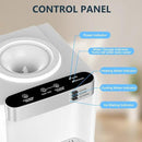 COWSAR 3-in-1 Water Cooler with Ice Maker, Hot & Cold Top Loading, Water Dispenser for 5 Gallon Bottle, 33LBS/24H Ice Maker with Child Safety Lock, White by CozyNest Decor