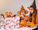 HIYAGON Rectangular Halloween Basket for Boys and Girls Kids Trick or Treat Pumpkin Basket for Halloween Parties Cute Storage Bin Organizer Box Room Decor(Pink ghost pumpkin) by TinyTreasures Baby Boutique