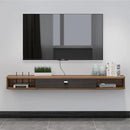 Pmnianhua Floating TV Console, 78'' Wall Mounted TV Stand for Bedroom & Livingroom - Walnut by CozyNest Decor