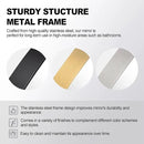 ANDY STAR Oval Mirrors for Bathroom, 30x48’’ Black Oval Mirror for Bathroom, Oblong Mirrors with Black Metal Frame Pill Shaped Mirror Wall Mounted Horizontal or Vertical by CozyNest Decor