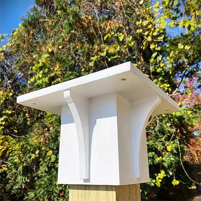 Clubhouse Bird House with Decorative Post Mounting Bracket, photo 5 of 9