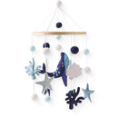 Baby Mobile Wind Chime Sea Creatures, Whale Mobile Wind Chime, Baby Bed Hanging Game Mobile for Children's Room Children's Bed Decor by TinyTreasures Baby Boutique