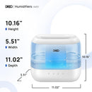 Dreo Humidifiers for Bedroom, Top Fill 4L Supersized Cool Mist Humidifier with Oil Diffuser and Nightlight, 36H Runtime, Quiet Ultrasonic Humidifiers for Home, Large Room, Baby Nursery and Plants by TinyTreasures Baby Boutique