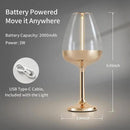 Romantic Cordless Table Lamp Adjustable - Table Lights 3 Modes (Light, Dark, Breathing), Touch Lamp, Battery Operated-IP65 Waterproof for Outdoor Patio/Restaurants/Home/Dinner by CozyNest Decor