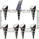 Solar Spot Lights Outdoor Waterproof IP65 Landscape Spotlights with Metal Stake Total 84ft Cable 6-in-1 Warm White Auto On/Off Dusk to Dawn Uplights for Trees Garden Yard Landscape Downlight by GreenHaven Gardens