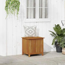 vidaXL Wooden Deck Box - Outdoor Teak Storage Chest, Ideal for Patio Furniture Cushions, Pool Accessories, Garden Tools - Water-Resistant Bag Inside - 23.6''x19.7''x22.8'', Solid Acacia Wood by GreenHaven Gardens