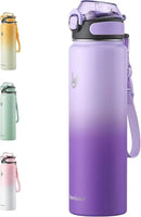 Enerbone 32 oz Insulated Water Bottle, Stainless Steel Bottle with Carrying Strap, Double-Wall Vacuum Insulation Design, Leakproof Sports Bottle with Straw, Keep Drinks Cold or Hot for Hours by CozyNest Decor