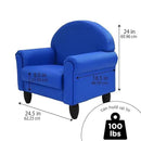Children's Factory As We Grow Toddler Chair, Flexible Seating for Daycare or Preschool, Kids Reading Couch, Playroom Furniture, Blue by CozyNest Decor