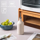 Sweejar Ceramic Olive Oil Dispenser Bottle, Opaque Oil Cruet Protects Oil to Reduce Oxidation, Suitable for Storage Oil, Vinegar, Coffee Syrups & Other Liquids, Pack of 1, 15.5 Fl Oz (Beige) by CozyNest Decor