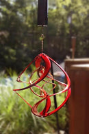 Red Carpet Studios 31092 Cosmix Wind Spinner Double Helix, 14-Inch, Red &Copper by GreenHaven Gardens