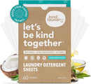 Kind Laundry Detergent Sheets Stain-Fighting Enzymes - Plant Powered Eco-Friendly Laundry Soap Sheets - Home or Travel Laundry Detergent - Ocean Breeze, 60 Loads (Mom's Choice Award Winner) by TinyTreasures Baby Boutique