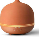 Wanlola Stone Diffusers for Essential Oils Large Room,500ml Handmade Ceramic Diffuser with 4 Timer & 10 Ambient Light Settings for Home Office (Terracotta) by CozyNest Decor