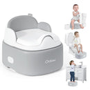 Orzbow 3-in-1 Potty Training Toilet, Detachable Baby Potty, As Toddler Toilet Seat, Chair, Step Stool for Boys & Girls 18+ Months, Potty Training Seat with Splash Guard, Lid, Easy Clean, Gray by TinyTreasures Baby Boutique