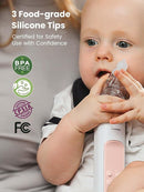 GROWNSY Nasal Aspirator for Baby, 2-in-1 Electric Nose Spray & Suction, Baby Nose Sucker with Powerful Suction, Music and Light Soothing Function, Pink by TinyTreasures Baby Boutique