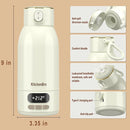 Portable Bottle Warmer for Travel-Various Heating Modes for Breast Milk& Water&Tea. 17 Ounces Large Capacity Portable Milk Warmer for Baby,Fast Heating Speed and Long Battery Life with High Capacity by TinyTreasures Baby Boutique