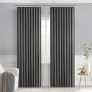 MIULEE Back Tab Grey Blackout Curtains 84 Inch Length 2 Panels Set for Living Room Bedroom Privacy, Rod Pocket/Pinch Pleated Thermal Insulated Room Darkening Light Blocking Curtains 84 Inches Long by TinyTreasures Baby Boutique