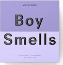 Boy Smells Violet Ends Candle - 8.5 oz - Aromatic Candle for Home with Rhubarb, Violet and Smoked Papyrus - Up to 50-Hour Burn - Cotton Wick by CozyNest Decor
