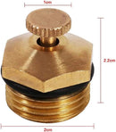 5pcs Brass Misting Nozzles Adjustable 1/2 inch Centrifugal Water Atomizing Spray Nozzle Mist Sprinkler Jet Water Save Sprinklers for Outdoor Cooling System Agricultural Lawn Garden Irrigation by GreenHaven Gardens