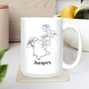Customized Choose Name Pigs White Coffee Cup Gift For Dad Mom Daughter Son Kids, Pig Lover Accent Coffee Mug, Personalized Pig Ceramic Cup 11Oz 15Oz, Funny Pigs Travel Mug Gift For Birthday Christmas by TinyTreasures Baby Boutique