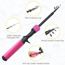 Kids Fishing Pole Kit, 59'' Telescopic Rod and Reel Beginner Combo with Spincast Reel,Tackle Box, Carrier Bag,Fishing Gear for Boys,Girls, Toddler,Youth by TinyTreasures Baby Boutique