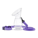 Lansinoh Silicone Milk Collector Breast Pump for Breastfeeding with Suction Base, 4 Ounces, Portable and Lightweight, With Neck Strap and Protective Lid, 1 Count by TinyTreasures Baby Boutique
