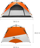 MOON LENCE Instant Pop Up Tent for 3-4 Person - Automatic Portable, Windproof for Camping, Hiking, Mountaineering by TinyTreasures Baby Boutique