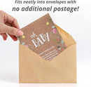 BENTLEY SEED CO. Oh Baby Flower Seeds Packets - Girl/Boy Baby Shower Favors - Pre-Filled, 25 Wildflower Seed Packs for Favor - Eco-Friendly Gift & Babys Guest Giveaways - Non-GMO Seeds - Brown Envelop by GreenHaven Gardens