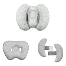 2 in 1 Baby Support Pillow, Adjustable Banana Shape Baby Neck Head Travel Pillow Stroller Insert Cushion for Kids, Toddler, Gray by TinyTreasures Baby Boutique