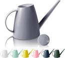 Watering Can for Indoor Outdoor Plants, Modern Small Watering Cans with Removable Nozzle, Long Spout Watering Can for Indoor Bonsai Plants Garden Flowers 1/2 Gallon 1.8L 60OZ (Gray) by GreenHaven Gardens