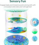 The Peanutshell Inflatable Tummy Time Roller - Crawling Toys for Babies, Soft & Supportive Baby Tummy Time Roller, Water-Friendly Crawling Toys for 6-12 Months - Land and Sea by TinyTreasures Baby Boutique