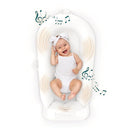 MyBaby 3-in-1 Calming Baby Cushion, Soothing Comfort for Newborns & Infants, Snuggling Sensation, Sound and Vibration, Designed for Safety, Rechargeable & Machine-Washable, by Homedics, White by TinyTreasures Baby Boutique