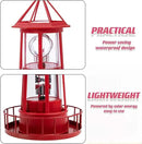 LED Solar Powered Lighthouse, 360 Degree Rotating Lamp Courtyard Decoration Waterproof Garden Smoke Towers Statue Lights for Outdoor Patio Garden Pathway by GreenHaven Gardens