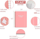 Tiankool Undated Daily Planner,Undated Planner with Hourly Schedules, Top Priorities Items and To Do List, A5 Daily Organizer Notebook to Increase Productivity, 5.8 × 8.2 Inch,Pink by TinyTreasures Baby Boutique