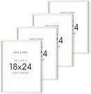 HAUS AND HUES Standalone White Oak Frame Set of 4-18x24 by CozyNest Decor