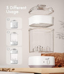 Bottle Sterilizer, Baby Bottle Steam Sterilizer, Electric Baby Bottle Sanitizer with Timer for Baby Bottles, Pacifiers, Pump Parts by TinyTreasures Baby Boutique