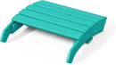 WestinTrends Dylan Outdoor Patio HDPE Adirondack Ottoman Footrest, Turquoise by CozyNest Decor