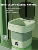 Portable Washing Machine, Mini Washer,16L Upgraded Large Capacity Foldable Washer.Deep Cleaning of Underwear, Baby Clothes and Other Small Clothes.Suitable for Apartments, Dormitories, Hotels.(Green) by CozyNest Decor