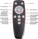 3500W Commercial Solar Round 360° Wide Angle Pole Outdoor Lamp Post Light with 98 inch Pole IP67 Waterproof With Remote