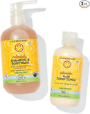 California Baby Calendula Baby Shampoo and Conditioner Set | 100% Plant-Based | 19oz Soothing Lavender Body Wash + 8.5oz Lavender Conditioner | by TinyTreasures Baby Boutique