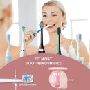 UV Toothbrush Sanitizer Holder, Toothbrush Sanitizer and Holder Cover Caps with Fan Drying, Rechargeable Portable Toothbrush Cleaner Case Fits Most Electric and Manual Toothbrushes (Pink) by CozyNest Decor