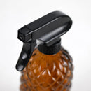 12Oz Glass Plant Spray Bottle, Gem Pattern Glass Sprayer, Watering Can with Black Plastic Top Pump, Handheld Watering Can for Indoor Outdoor Potted Plants and Greenery (Amber) by GreenHaven Gardens