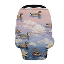 Binienty Baby Car Seat Cover - Lotus Duck Animal Print Multi-Use Car Seat Canopy Carrier Cover for Baby Boys Girls Shower Gifts by TinyTreasures Baby Boutique