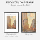 Homeforia A3 Picture Frame Black, High End Metal 11.7 x 16.5 inch Poster Frames with Mat 8.3 x 11.7 for Photo, A3 Size Frames Matted to A4 Print, 11.7x16.5 Wall Hanging Frame, Tempered Glass, Set of 1 by CozyNest Decor