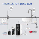 Frizzlife Reverse Osmosis Water Filter - Alkaline Mineral pH+, 600 GPD High Flow, Tankless RO Reverse Osmosis System, Under Sink, Reduce TDS, Compact, 2:1 Drain Ratio, PD600-TAM3 by CozyNest Decor