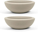ARBORA 21" Santorini Bowl 2-Pack with Classic Cream Finish - Polyresin Indoor and Outdoor Planter2, Durable, Weatherproof, Lightweight, Large Plant Pots for Patio, Garden, Deck, Entryway by GreenHaven Gardens