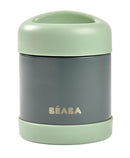 Beaba Stainless Steel Insulated Food Jar 10 oz, Kids Thermos, Lunch Containers, Leakproof, Wide Opening, Suitable for Hot and Cold Foods (Sage) by TinyTreasures Baby Boutique