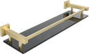 Alise Bathroom Shelves,Gold Glass Shelf for Bathroom, Modern Floating Shelves,20 inch by CozyNest Decor