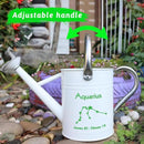 Metal Watering Can for Outdoor and Indoor Plants, Watering Can Decor, 1 Gallon (Aquarius) by GreenHaven Gardens