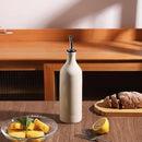 Sweejar Large Ceramic Olive Oil Dispenser Bottle, Opaque Oil Cruet Protects Oil to Reduce Oxidation, Storage Oil, Vinegar, Soy Sauce & Other Liquids, Pack of 1, 24 Fl Oz (Beige) by CozyNest Decor